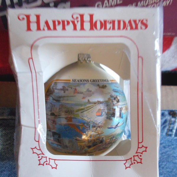 Vintage Christmas Ornament Boeing Flight Test First LTD Edition 1991 New in Box