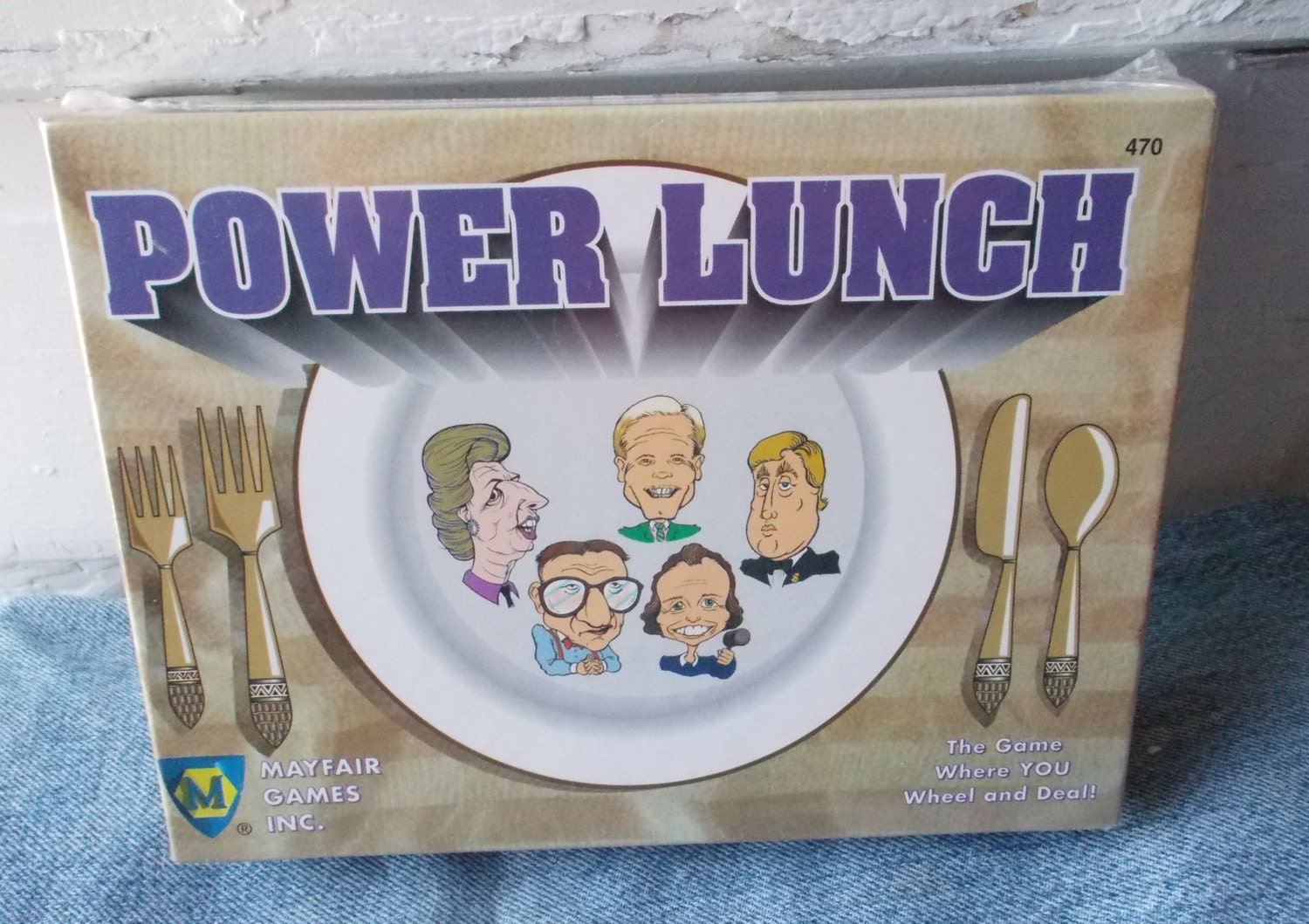 Vintage Power Lunch Card Game New in Sealed Box Etsy