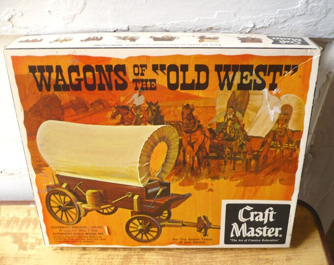 Vintage Craft Master Kit Wagons of the Old West Covered Wagon - Etsy