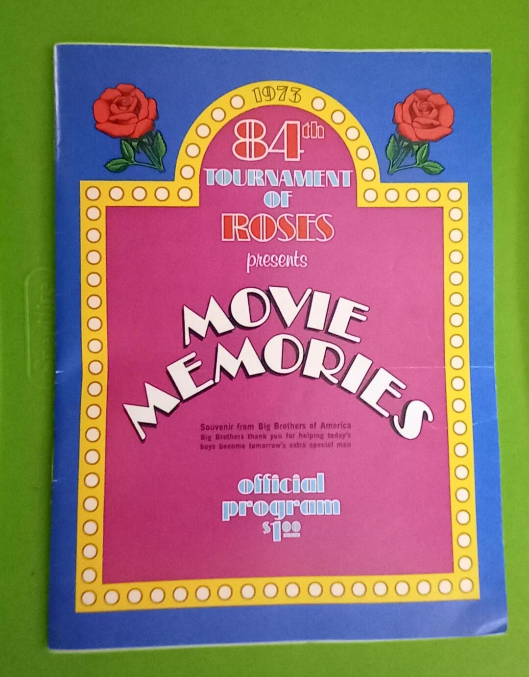 Rose Parade Program Book Vintage Tournament Roses Parade Program Movie Memories 1973 John Wayne ...