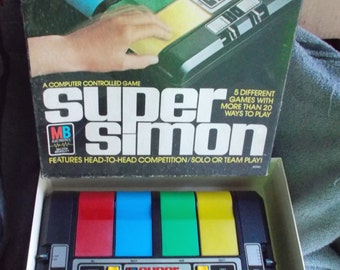 Vintage Super Simon Electronic Game 1979 Milton Bradley Works