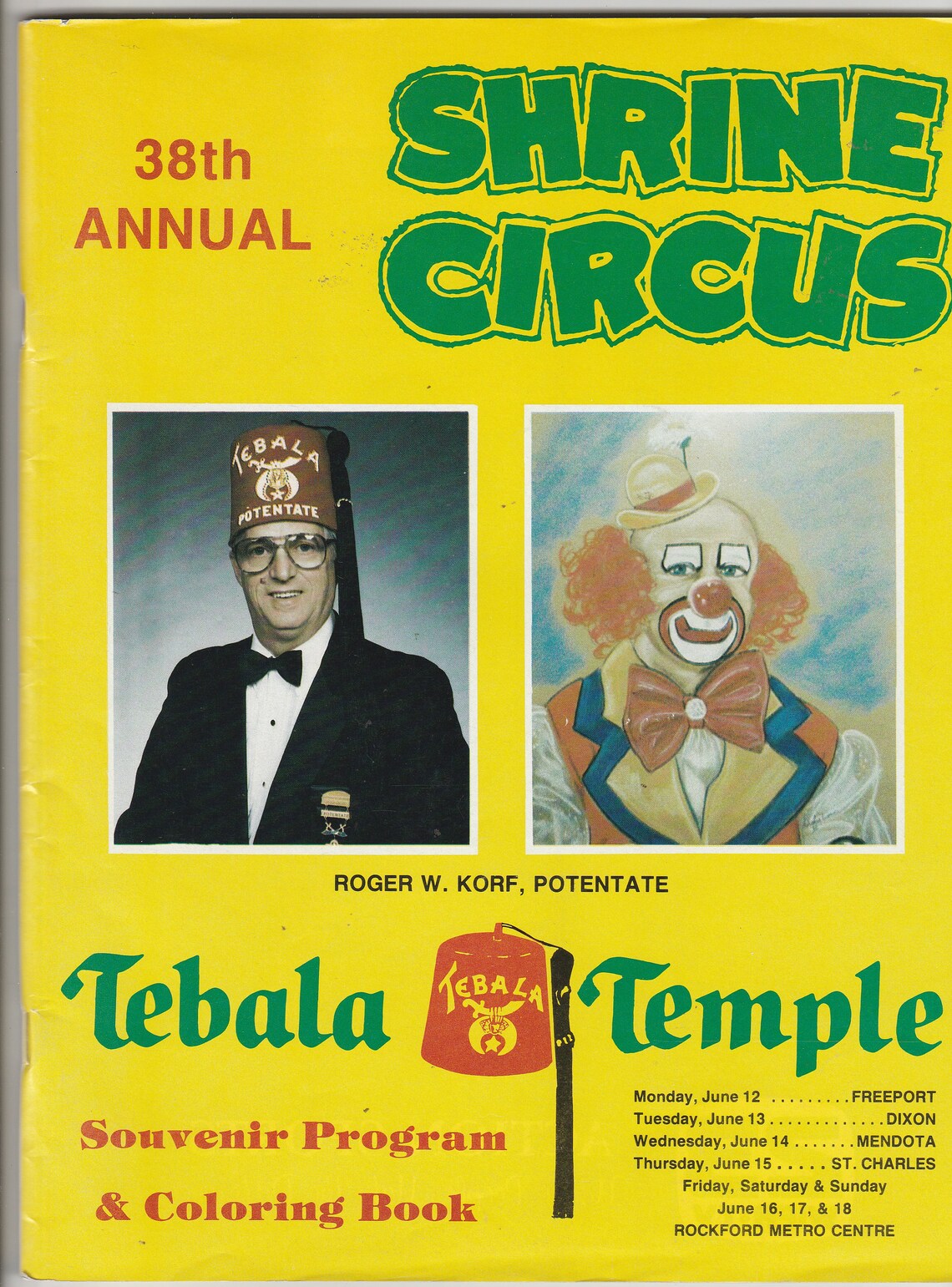 Vintage Shrine Circus 1989 Souvenir Program and Coloring Book | Etsy