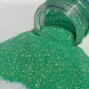 Glow worm- Green Iridescent Ultra Fine Glitter, Polyester Glitter, Premium Quality Glitter for Tumblers