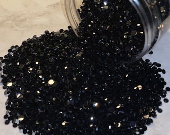 BLACK SS20- 5MM resin Jelly rhinestones