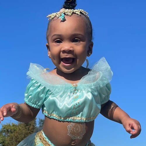 Baby Princess Jasmine Newborn To 2t Toddler Halloween Costume Etsy Hong Kong