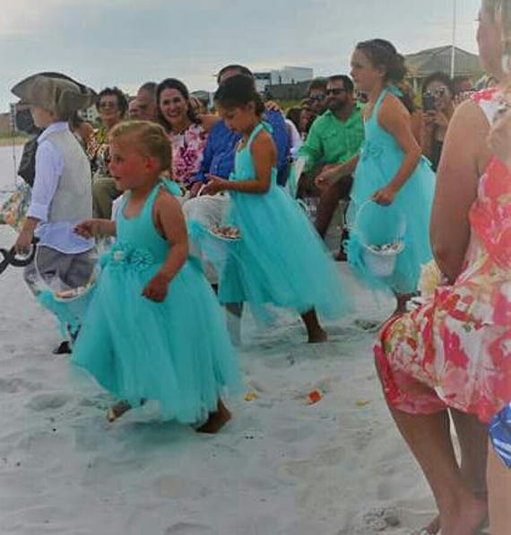 Beach Wedding Flower Girl Dress Davids Bridal Spa Girls Etsy