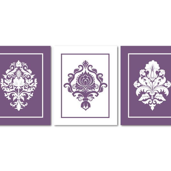 Damask Wall Art Etsy