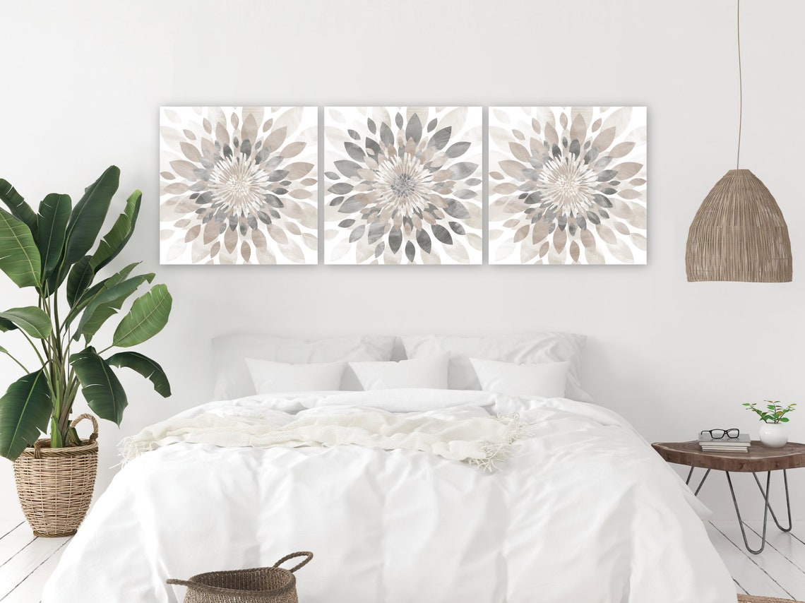 Neutral Bedroom Decor Minimalist Art Farmhouse Wall Decor - Etsy