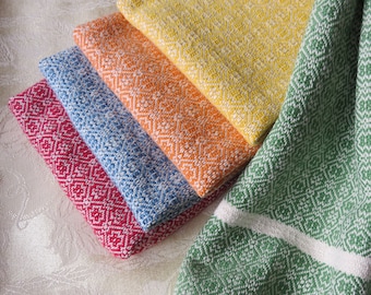 50 Colors! Custom Handwoven Cotton Towel - Dish Tea Kitchen Hand Bread Guest Towels - READ DESCRIPTION