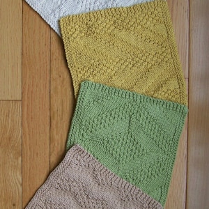 Knitting Pattern - #2 Really Reversible Dishcloths Set of 4