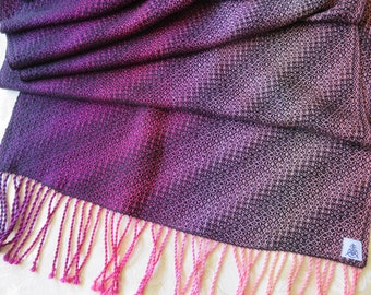 Ready Now - Handwoven Shawl Scarf Wrap Stole Tencel Cotton