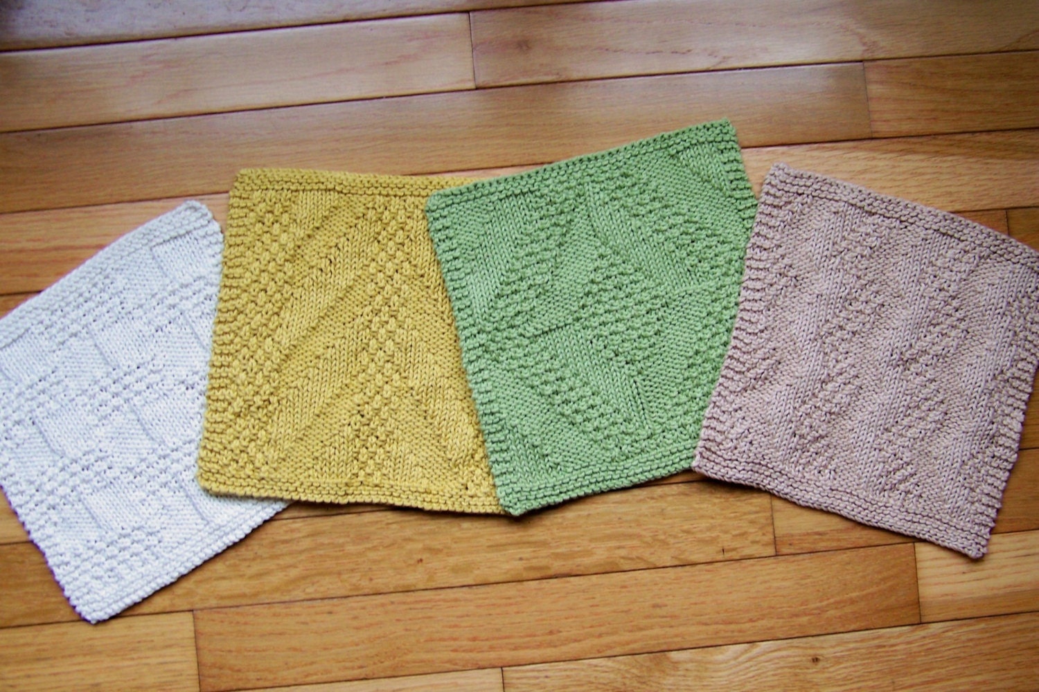 Knitting Pattern 2 Really Reversible Dishcloths Set of 4 Etsy Canada