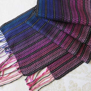 READY NOW Handwoven Scarf Reversible