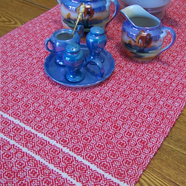 Handwoven by the Inch Table Runner Custom  - 50 Colors, 24 patterns! Dresser Bed Scarf Topper - READ DESCRIPTION CAREFULLY