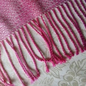Ready Now Handwoven Shawl Scarf Wrap Stole Mohair Cotton image 4