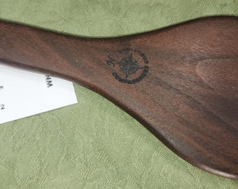 Black Walnut Miss Rose Paddles Exotic Hardwood Spanking Paddle - Small Hairbrush Popp Paddle Ball Pixie WN084