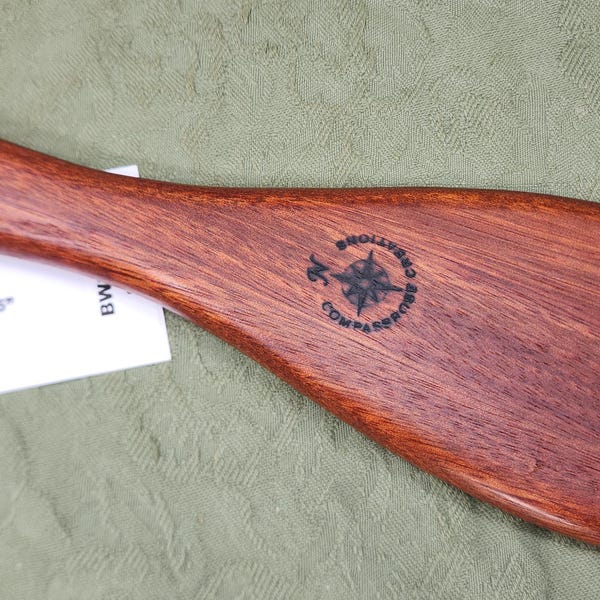 Bright Red Ribboned Bloodwood Miss Rose Paddles Spanking Paddle Hairbrush Brush Oval Leda BW801