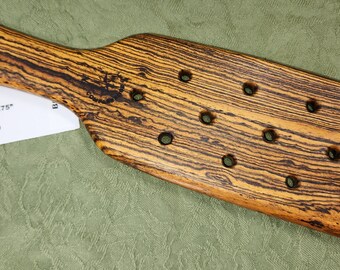 Bocote Miss Rose Paddles Exotic Hardwood Spanking Paddle BOE BDSM OTK Lots of Holes BC440 Spencer Style