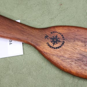 Tigerwood Miss Rose Paddles Exotic Hardwood Spanking Paddle Hairbrush Brush PoPP TG277