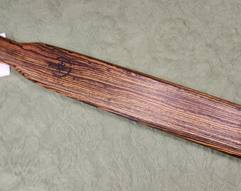 Bocote Miss Rose Paddles Exotic Hardwood Spanking Paddle Bat BOE Flare Bat BC442