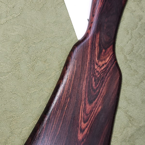 Kingwood Rare Miss Rose Paddles Cepillo para el pelo de paleta de azotes de madera dura exótica KW192 Freeform Dual Grip