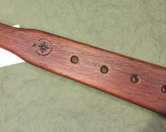 Bright Red Bloodwood and Wenge Laminated Miss Rose Paddles Spanking Paddle BW636 Stick Bat Bastinado