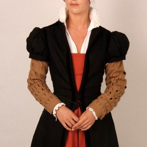 Patrón para vestido inglés ajustado de mujer isabelina con variaciones, exclusivo de Tudor Tailor