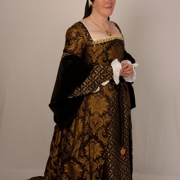 Patroon voor Henriciaanse damesjurk, exclusief Tudor Tailor