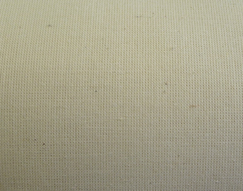 Calico Cloth (Known as Muslin in the US), Unbleached/Natural Colour - fabric sold by the half yard image 2