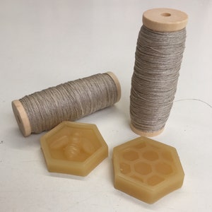 Tudor Style 35/2 Linen Thread and Beeswax for Renaissance/Elizabethan Reenactment