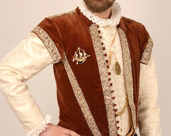 Pattern for Elizabethan Man's Peascod Doublet & Trunkhose, Tudor Tailor exclusive