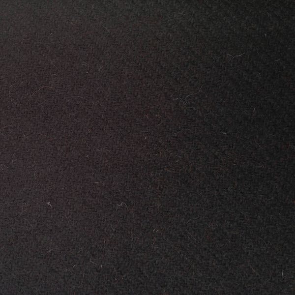 Tissu sergé 2/2 en laine de style Tudor médiocre noir/marron - tissu vendu par demi-mètre
