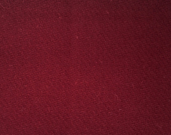 Murrey/Wine Red Tudor Style Woollen 2/2 Twill Cloth - fabric sold by the half yard