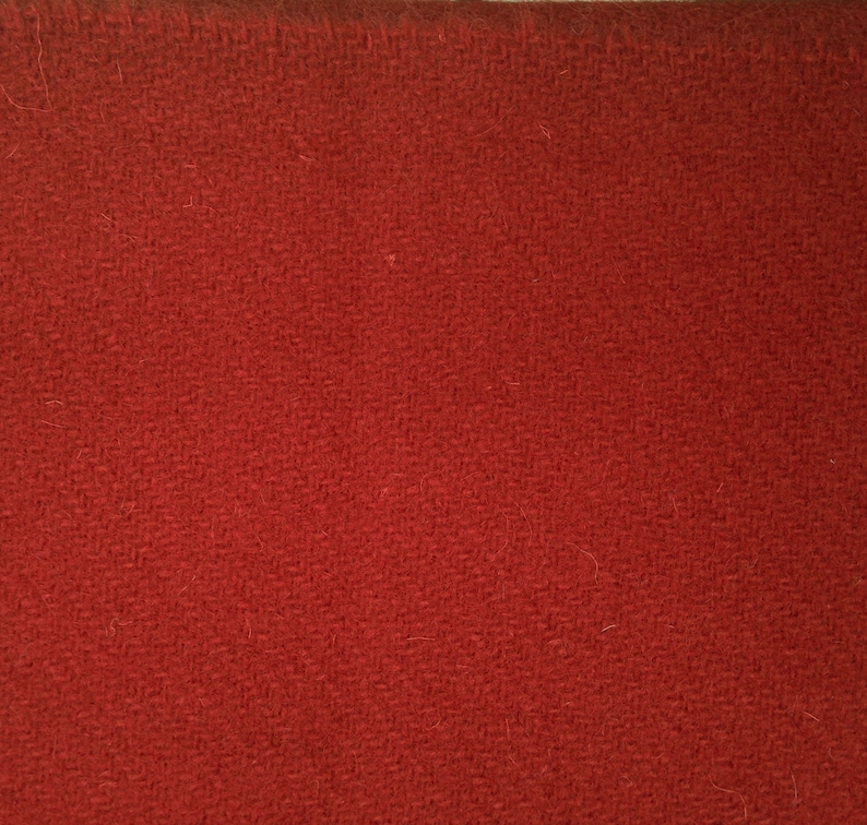 fabric sold by the half yard Madder Red Tudor Style Woollen 22 Twill Cloth