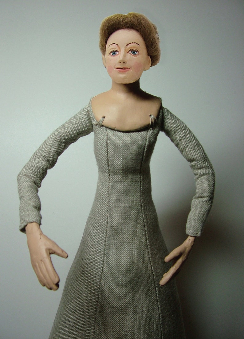 Tudor Woman Doll Kit  Brown Hair image 0