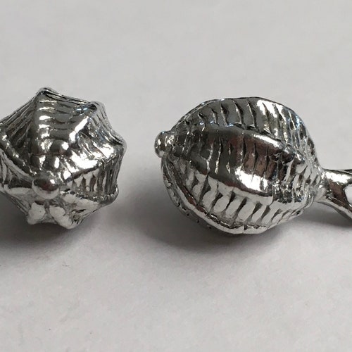 Set of 12 Replica Tudor Pewter Flower Dome Buttons for Etsy