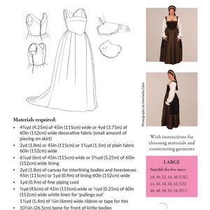 Pattern for Henrician lady's petticoat