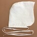 Hand-sewn Tudor or Elizabethan cap kercher or coif in linen or hemp