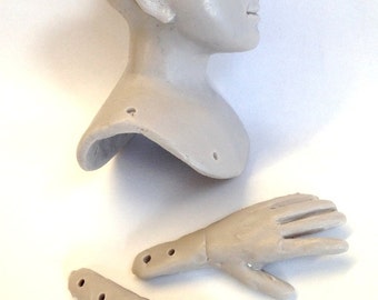 Tudor Doll Head and Hands Set