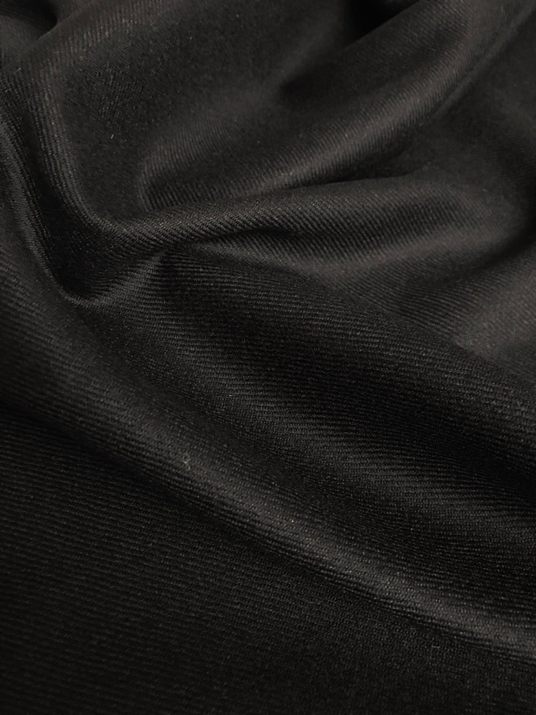 Black Tudor Style Worsted Wool Cloth Fabric Sold by the Half - Etsy