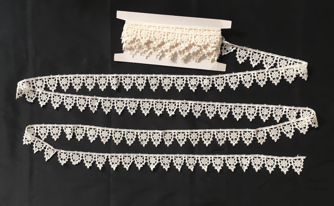 4 Yards of Tudor Style Pointed Scallop Enough for a Ruff, Elizabethan ...