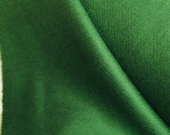 Lincoln green - Tudor Style Woollen 2/2 Twill Cloth - fabric sold by the half yard