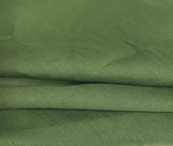 aire Conciliador Temprano Tela verde 100% lino tela vendida por la media yarda - Etsy México