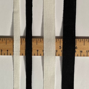 100% linnen tape voor re-enactment renaissance/Elizabethaans - verkocht op maat (10 mm of 18 mm breed)