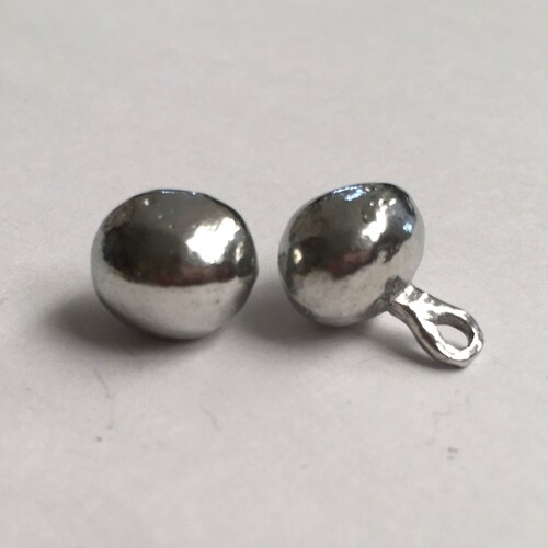 Set of 12 Replica Tudor Pewter Flower Dome Buttons for Etsy