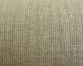 Linen Canvas Cloth, Medium Weight, Unbleached/Natural Colour - fabric sold by the half yard