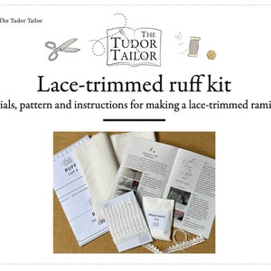 Elizabethan ruff kits - plain and lace trimmed