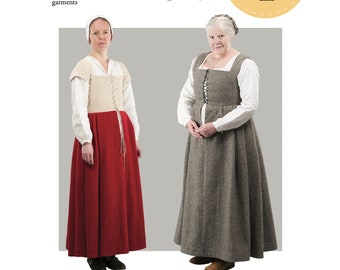 NEW! Pattern for Tudor woman's kirtle & petticoat with variations, Tudor Tailor exclusive