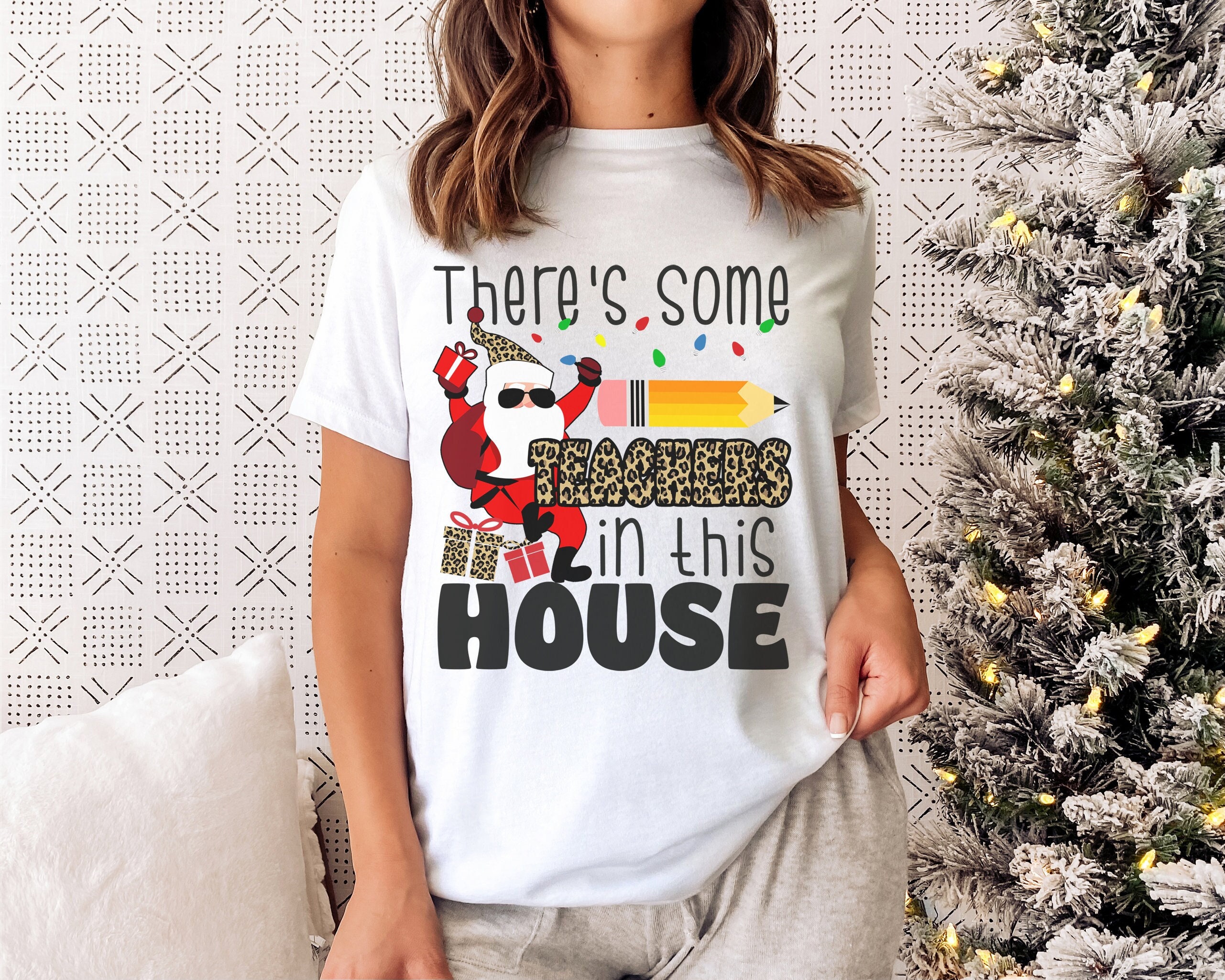 teacher christmas t shirts