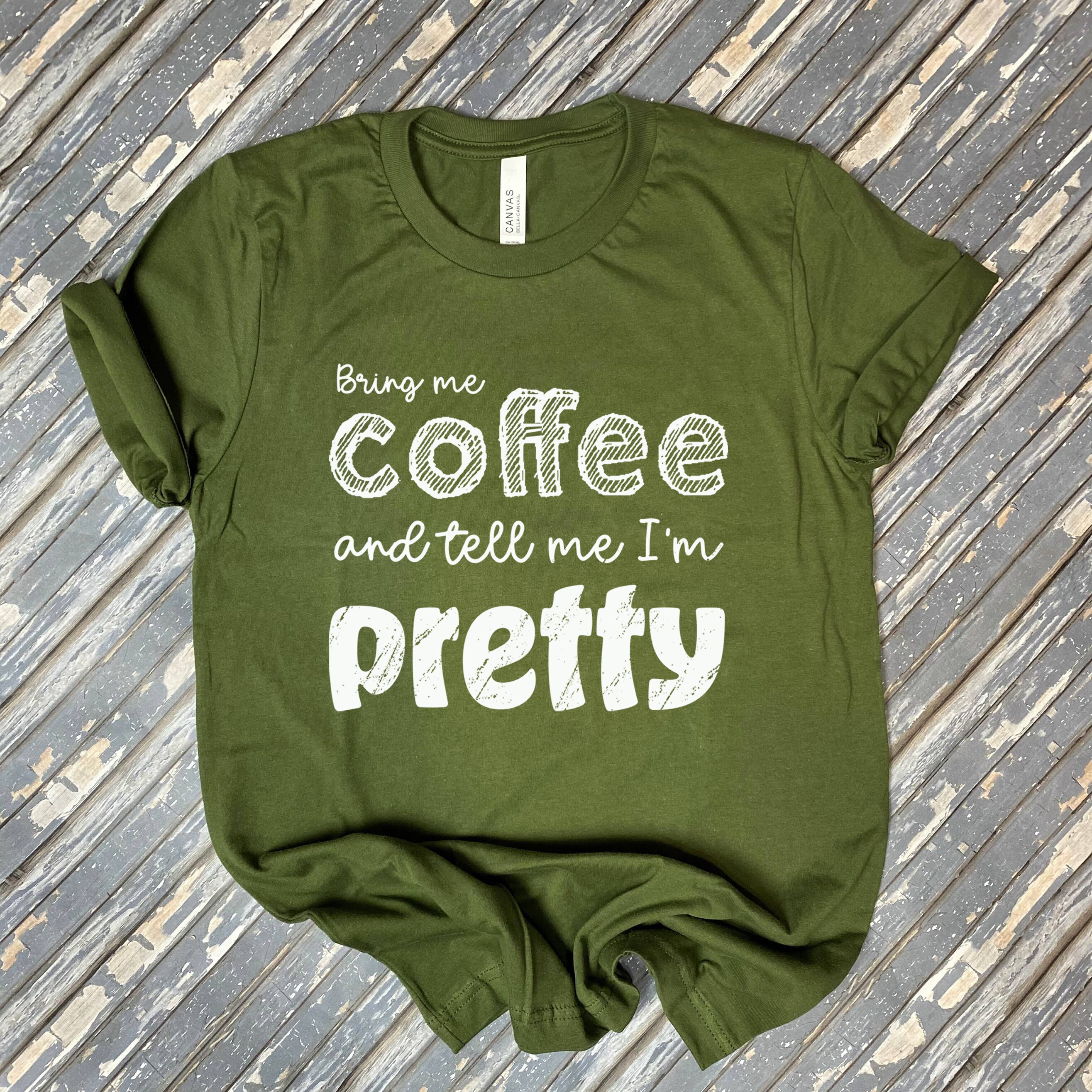 Coffee Tee Bring Me Coffee Tee Women's Coffee T Shirt | Etsy